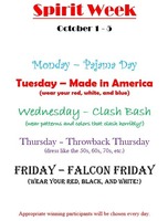 Spirit Week, October 1-5